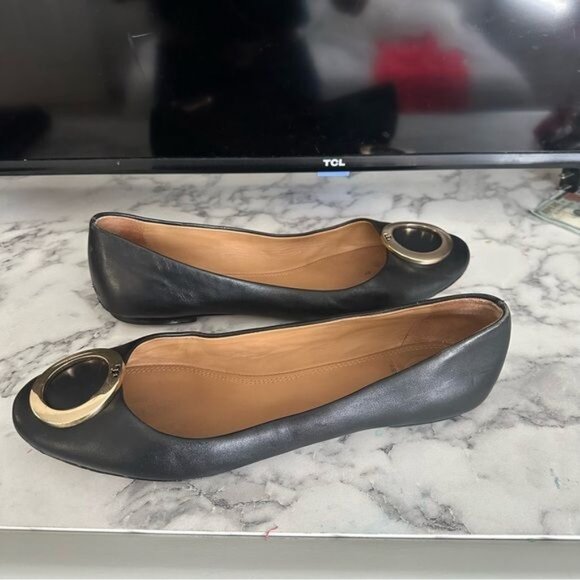Tory Burch Caterina Ballet Flats Black Size 9 - Picture 5 of 10